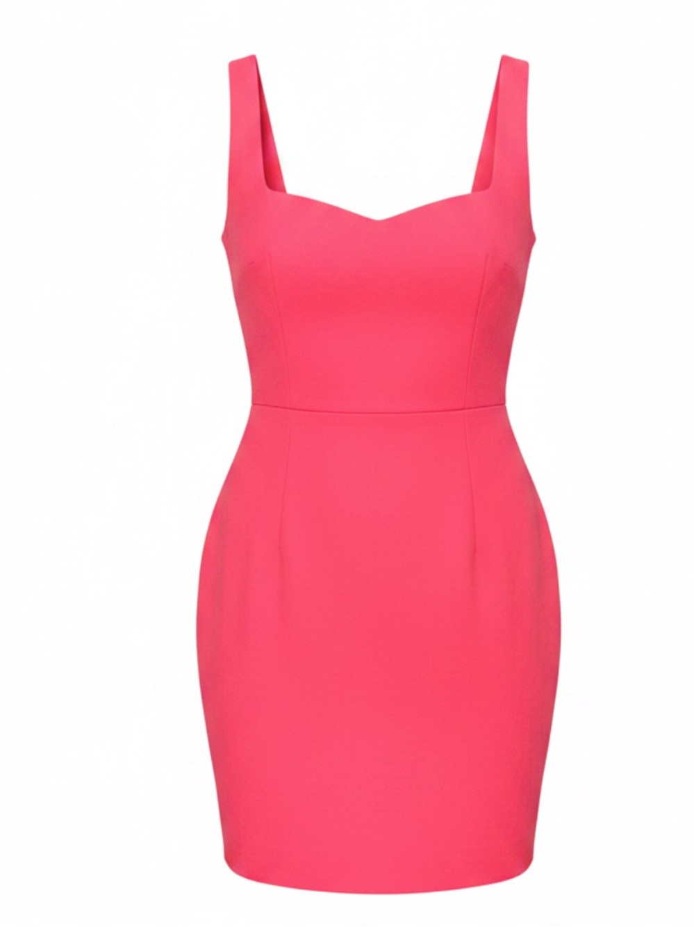 Gianni Bini Jenny Neon Pink Plunging V-neck Mini Dress NWT Size 0 Lined